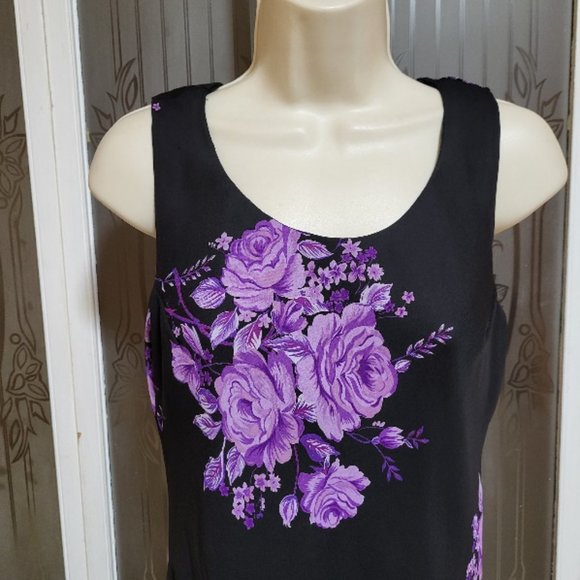 K Petite Collection Ladies Beautiful Floral Midi Dress - Picture 5 of 10